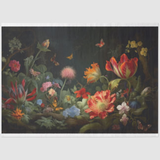 Decoupage papier, inpakken P- Whimsical Wildflower Tissuepapier