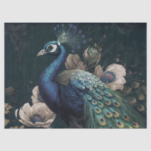 Decoupage papier, inpakpapier - Majestic Peacock Tissuepapier