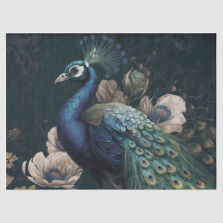 Decoupage papier, inpakpapier - Majestic Peacock Tissuepapier
