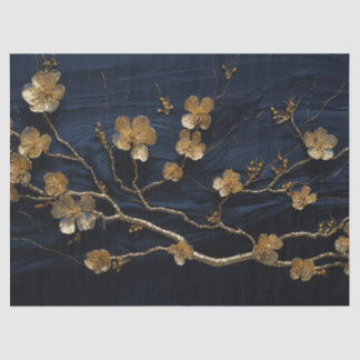 Decoupage papier, inpakpapier - Midnight Blooms 1 Tissuepapier