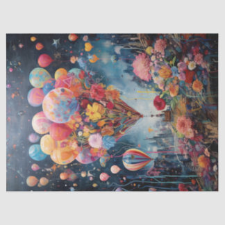 Decoupage papier, inpakpapier- zwevende dromen tissuepapier