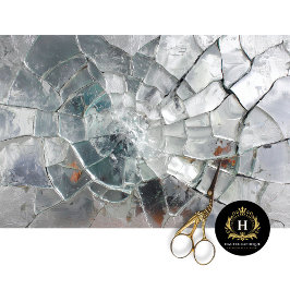 Decoupage-papier op de Shattered Dragon Ice Scale Tissuepapier