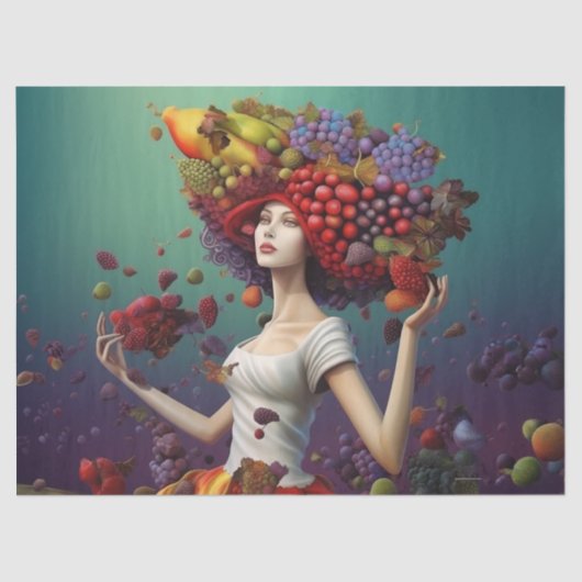 Decoupage papier- Serene schoonheid Tissuepapier (Voorkant)