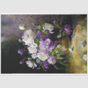 Decoupage papier, Wrapping P- Serenade van bloemen Tissuepapier