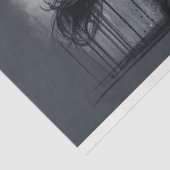 Decoupage papier "Zwart Arabisch Paard" (Detail)