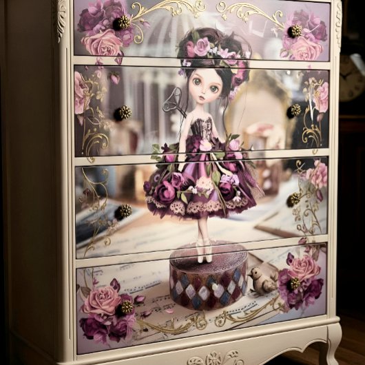 Decoupage Papillon Fleur en Papier de Soie