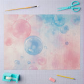 Decoupage Pastel Bubbles Coördinerende Achtergrond Tissuepapier (Craft)