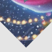 Decoupage Pink Bubblegum Christmas Santa  Tissuepapier (Detail)