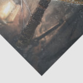 Decoupage piratenpinguïn in het Zee Tissuepapier (Detail)