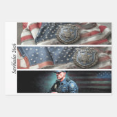 Decoupage Proud Firefighters American Flag Inpakpapier Vel (Voorkant 3)