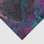 Decoupage Psychedelic Cheshire Cat Fantasy Art Tissuepapier (Detail)