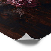 Decoupage Raven on Skull with Candles Poster (Hoek)