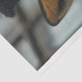 Decoupage Red Fox Steampunk Plaid Suit Tissuepapier (Detail)