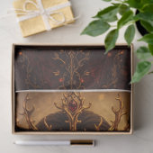 Decoupage Regal Crimson Monarch Ruby Portrait Tissuepapier (Geschenk)