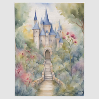 Decoupage Retro Fairytale Castle Tissuepapier