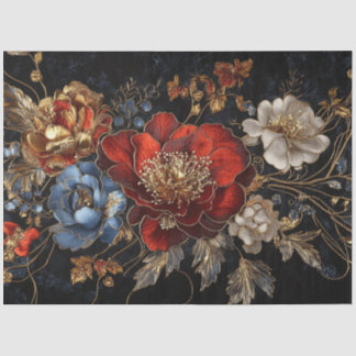 Decoupage Rich Floral Kleur Palet Meubels Tissuepapier