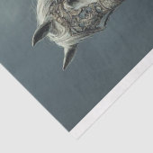 Decoupage Ridder op White Horse Gothic Rider Tissuepapier (Detail)