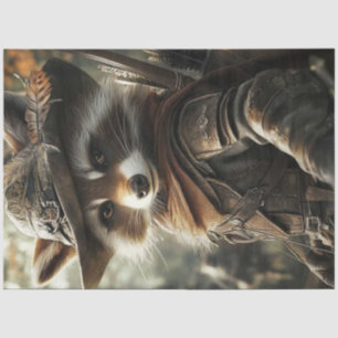Decoupage Robin Hood Raccoon Woodland Hero Tissuepapier