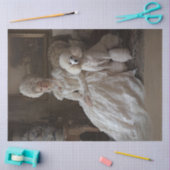 Decoupage Rococo Style Lady & Standaard Poedel Tissuepapier (Craft)