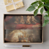 Decoupage Royal Crown Teckel Gouden Troon Tissuepapier (Geschenk)