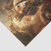 Decoupage Royal Crown Teckel Gouden Troon Tissuepapier (Detail)