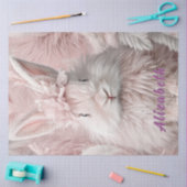 Decoupage roze paashaas tissuepapier (Craft)