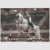 Decoupage Ruiterpaard en ruiter Tissuepapier (Voorkant)