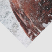 Decoupage Rustic Landscape Santa & His Horse  Tissuepapier (Detail)