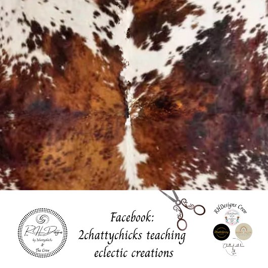 Decoupage Rustieke Koeienhuid Western  Tissuepapier