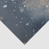 Decoupage Saint Nick in de sneeuw Tissuepapier (Detail)