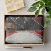 Decoupage Santa als een piraat Tissuepapier (Geschenk)