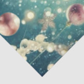 Decoupage Santa Blowing Bubble Gum in Pink  Tissuepapier (Detail)