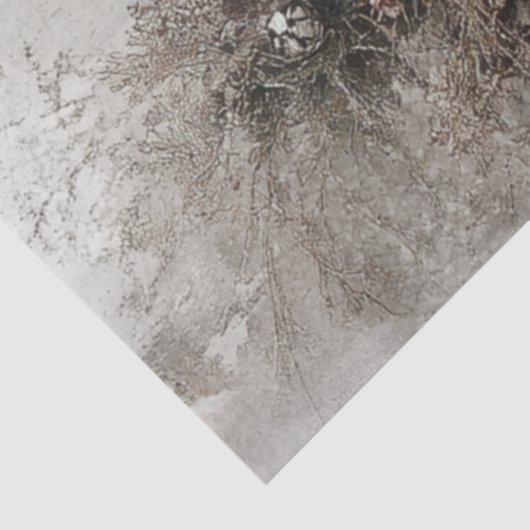 Decoupage  Santa Chair & Tree Tissuepapier (Detail)