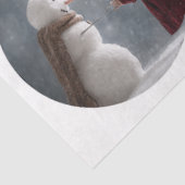 Decoupage Santa Circular Saw Designs 8.5" Tissuepapier (Detail)