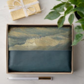 Decoupage Santa & Reindeer Sleighing in Night Sky Tissuepapier (Geschenk)