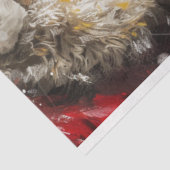 Decoupage Santa & Rudolph Christmas Bond Tissuepapier (Detail)