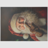 Decoupage  Santa Shushing Tissuepapier (Voorkant)