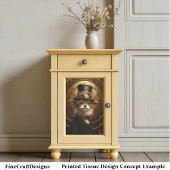 Decoupage Schattigee Steampunk Dog Pet Goggles Rec Tissuepapier