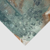 Decoupage Sea Turtle Coastal Nature Teals Greens  Tissuepapier (Detail)