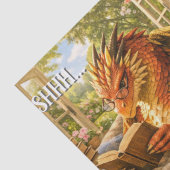 Decoupage Shhh… Ik Lees Cozy Lezen Draak Tissuepapier