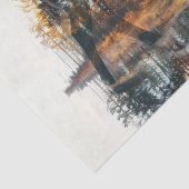 Decoupage Silhouette Deer Double Exposure Wildlife Tissuepapier (Detail)