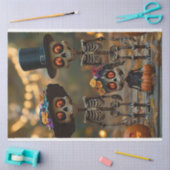 decoupage-skeletfamilie tissuepapier (Craft)