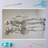 Decoupage Skeleton Paar Verliefd Tissuepapier (Craft)