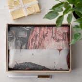 Decoupage Skeleton Paar Vieren Valentijn Tissuepapier (Geschenk)