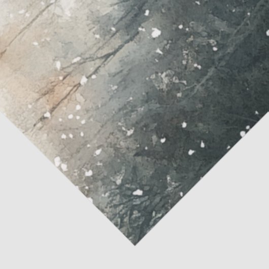 Decoupage  Sneeuwman op slee Tissuepapier (Detail)