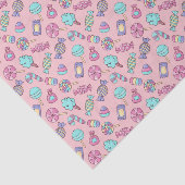 Decoupage Snoep Roze Tissuepapier (Detail)