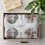 Decoupage Snow Globe Santa & Horse  Tissuepapier (Geschenk)