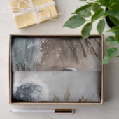 Decoupage Snowman with Pink Roses Tissuepapier (Geschenk)