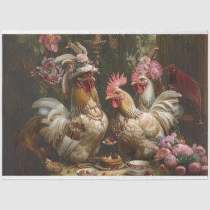 Decoupage Southern Bell  Chicks Tea Party Tissuepapier