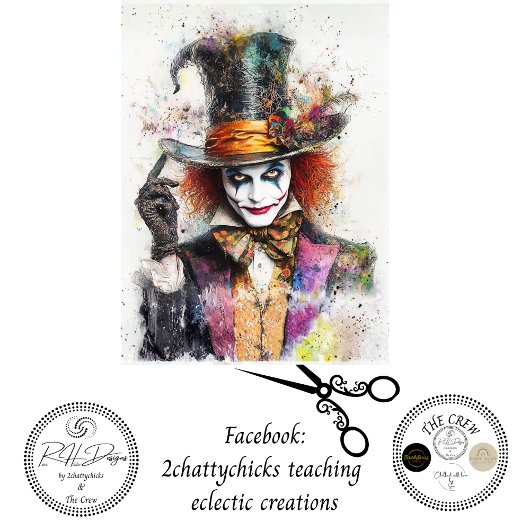 Decoupage Splutterier Chaotic Chemist   Tissuepapier